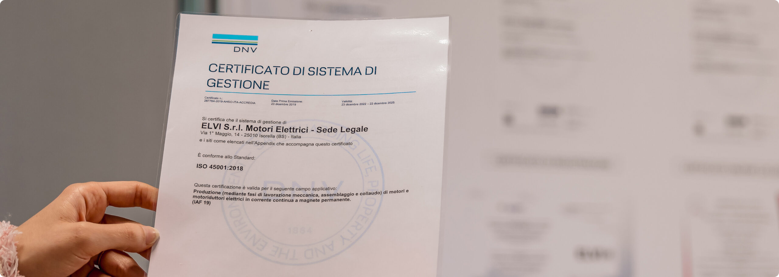 Certificazione di processo Elvi